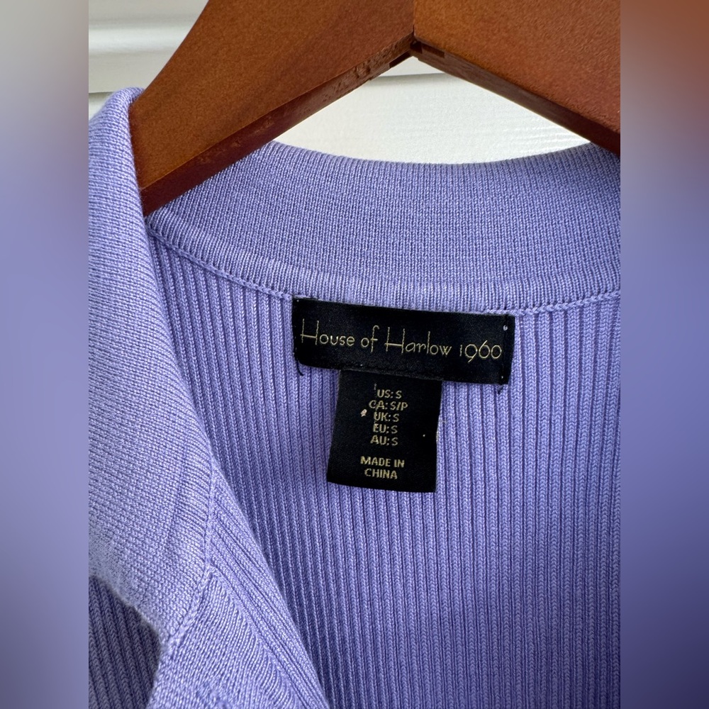 House of Harlow 1960 Lavender Knitted Maxi Dress - Picture 2 of 3